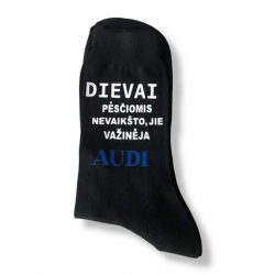 DIEVAI PĖSČIOMIS NEVAIKŠTO, JIE VAŽINĖJA AUDI