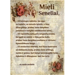 PADĖKA SENELIAMS