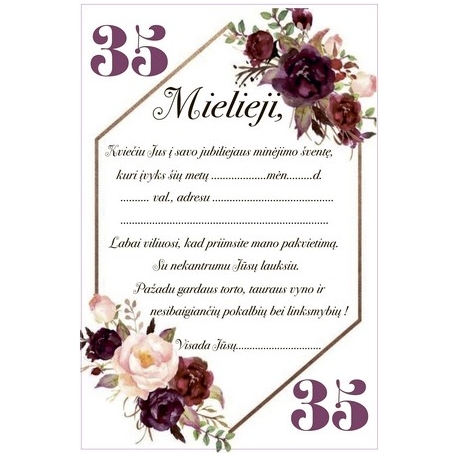KVIETIMAS, 10VNT.