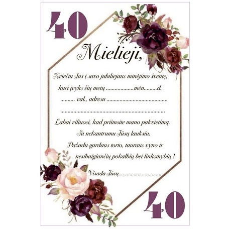 KVIETIMAI, 10VNT.