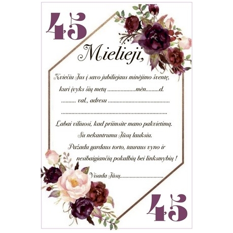 KVIETIMAI, 10VNT.