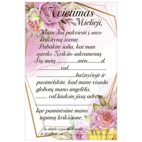 KVIETIMAI, 10VNT.