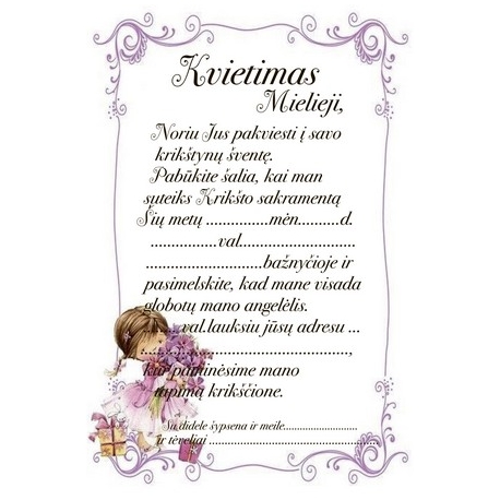 KVIETIMAI, 10VNT.