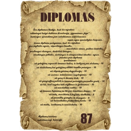 DIPLOMAS 87