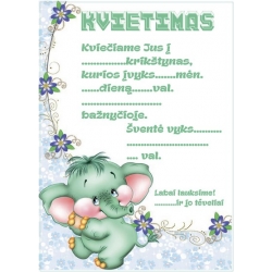 KVIETIMAI 5VNT.