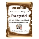 PADĖKA FOTOGRAFEI