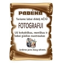 PADĖKA FOTOGRAFUI