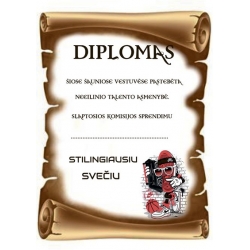 DIPLOMAS STILINGIAUSIAM SVEČIUI