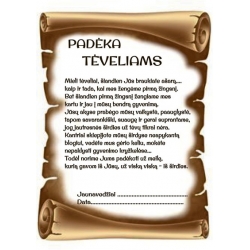 PADĖKA TĖVELIAMS