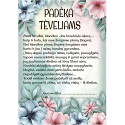 PADĖKA TĖVELIAMS