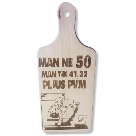 PJAUSTYMO LENTELĖ 50-ČIO PROGA