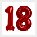 FOLINIAI BALIONAI SKAIČIUS 18