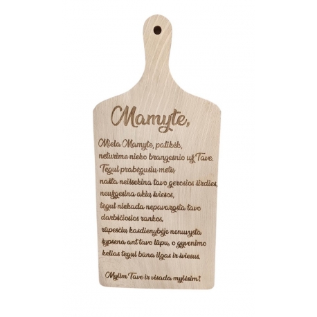 GRAVIRUOTA PJAUSTYMO LENTELĖ - MAMYTEI