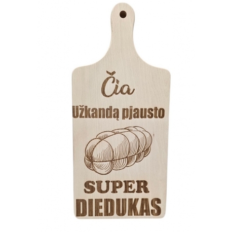 PJAUSTYMO LENTELĖ - SUPER DIEDUKAS